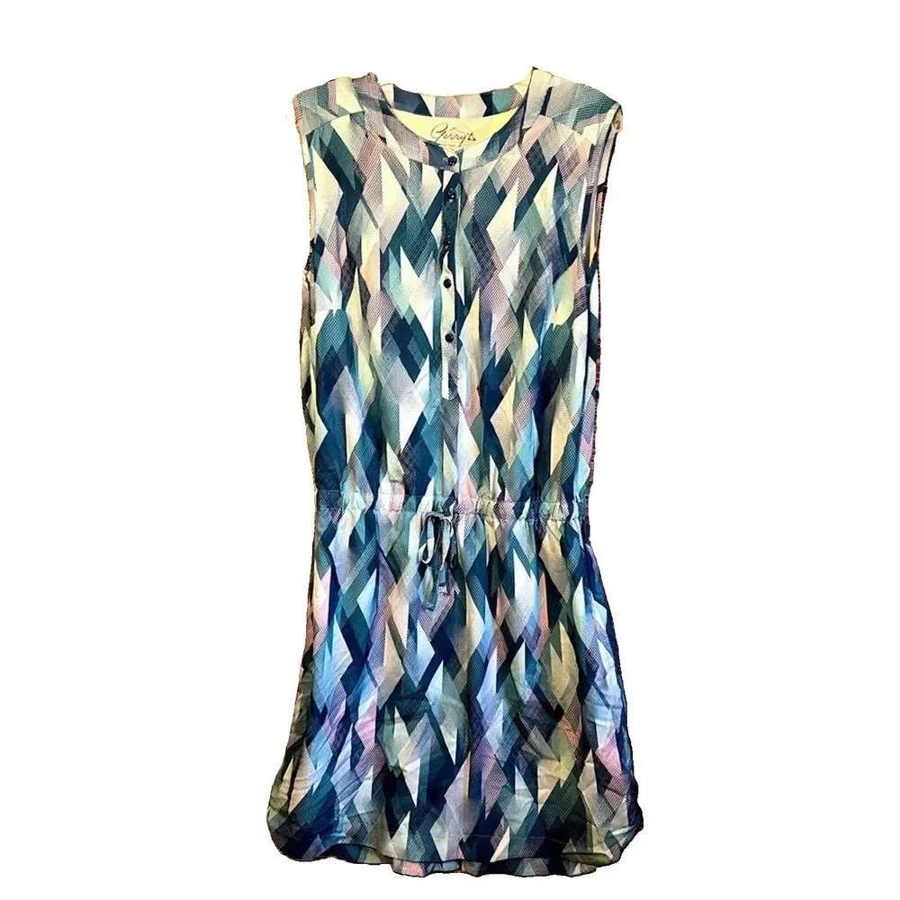 Gerry Sleeveless Multicolored Dress Size X-Large Lightweight Summer Active